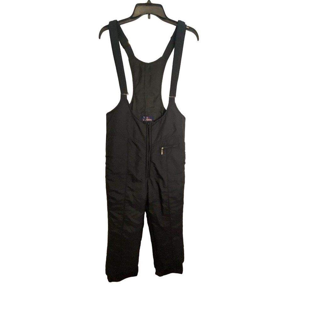 Vintage 80's Herman's Women' Black Ski Bibs L